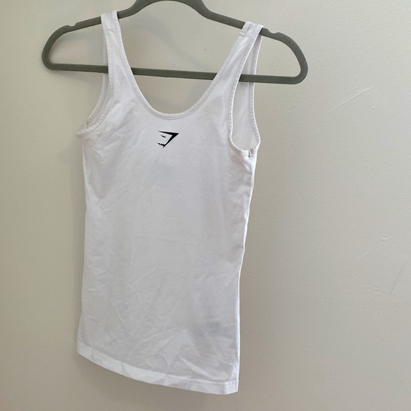 Gymshark Tops - Gymshark White Tank Top
